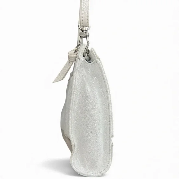 NWT The Sak Iris Demi Convertible Clutch Crossbody Shoulder Bag Silver Pyrite - Picture 3 of 9